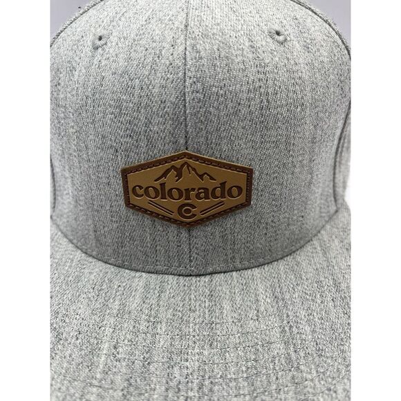 Colorado Limber Grove Flexfit One Ten 110  Tech Gray Hat Yupoong Cap Snapback - Picture 2 of 4